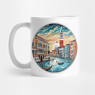 Vintage Retro Sticker - Venice Italy Serenity Mug